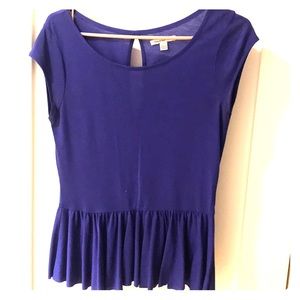 Purple Peplum Tee